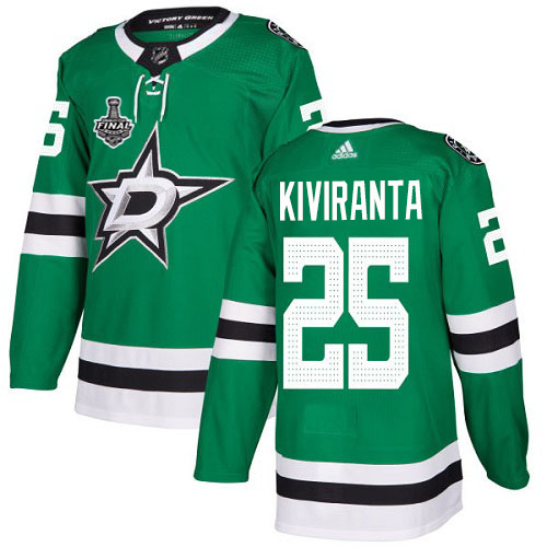 Adidas Men Dallas Stars #25 Joel Kiviranta Green Home Authentic 2020 Stanley Cup Final Stitched NHL Jersey->dallas stars->NHL Jersey